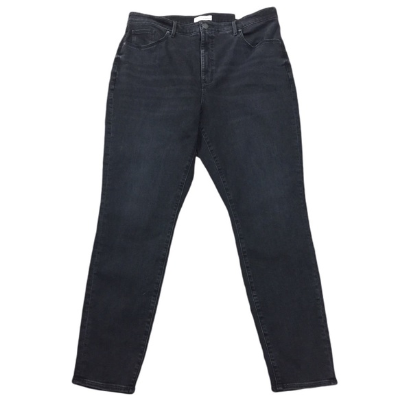 LOFT Denim - LOFT Curvy High Waist Skinny Black Jeans~Size 16